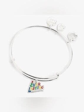 Alex and Ani Willy Wonka Ever Lasting Gobstopper Silver Charm Bracelet NWT